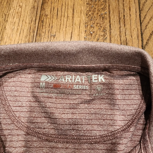 Ariat Men's Polo Shirt - Red - Picture 3 of 6